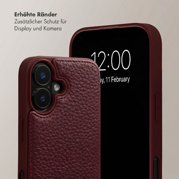Selencia Nova HandyHülle mit Kordel und Kartenhalter Apple iPhone 17 - Bold Burgundy