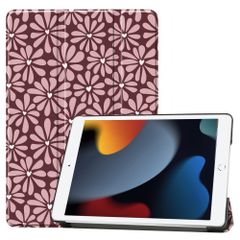 imoshion Design Trifold Klaphülle Apple iPad 9 (2021) 10.2 Zoll / iPad 8 (2020) 10.2 Zoll / iPad 7 (2019) 10.2 Zoll - Bloom Love Blush