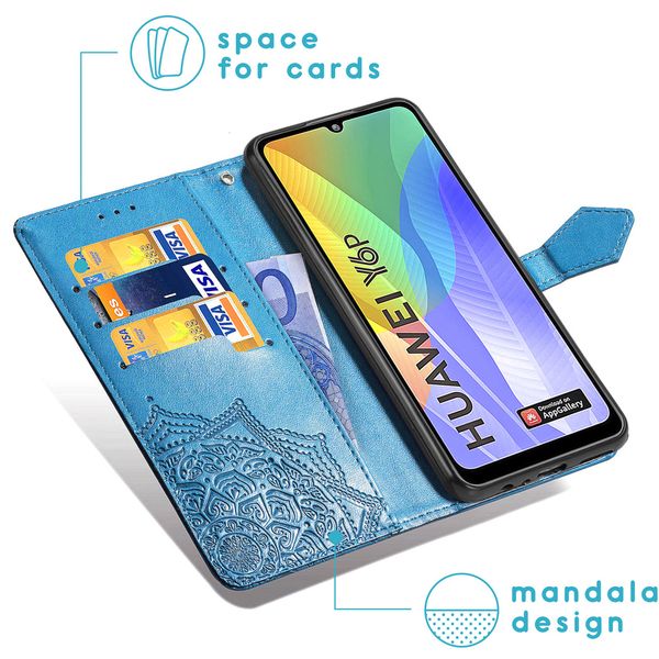 imoshion Mandala Klapphülle Huawei Y6p - Türkis