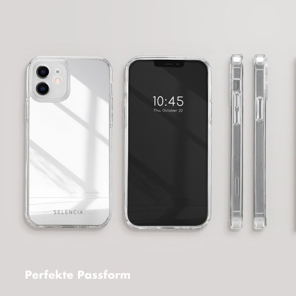 Selencia Mirror Back Cover Apple iPhone 12 (Pro) - Silber