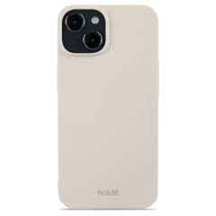 Holdit Slim Case für das iPhone 15 - Light Beige