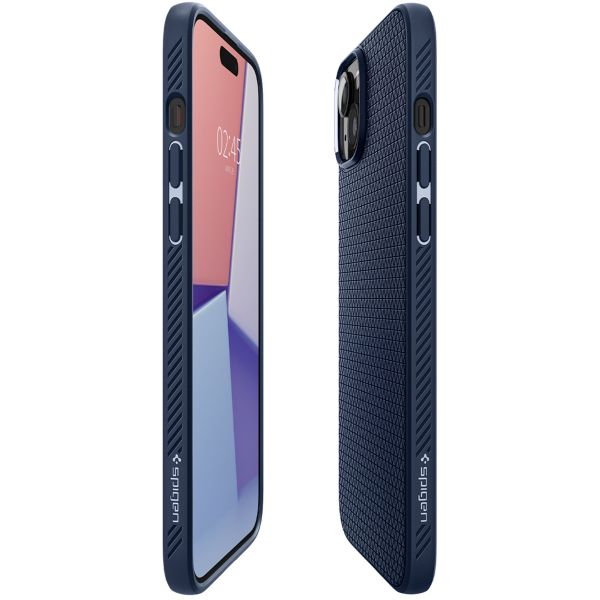 Spigen Liquid Air™ Case für das iPhone 15 - Navy Blue