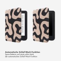Selencia Vivid Klapphülle Kobo Clara Colour / Clara BW - Art Wave Black