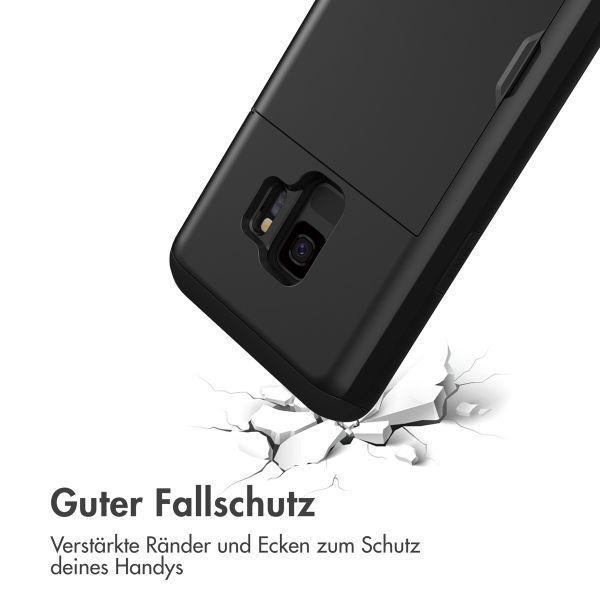 imoshion Backcover mit Kartenfach Samsung Galaxy S9 - Schwarz