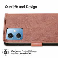 imoshion Luxuriöse Klapphülle Xiaomi Redmi Note 12 - Braun