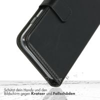 Selencia Echtleder Klapphülle für das Samsung Galaxy A36  - Schwarz