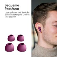 imoshion Aura Pro Kabellose In-Ear-Kopfhörer - Aktive Geräuschunterdrückung (ANC) - Bordeaux