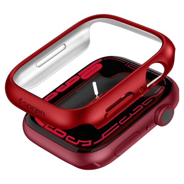 Spigen Thin Fit™ Case für die Apple Watch Series 7 / 8 / 9 - 45 mm - Rot