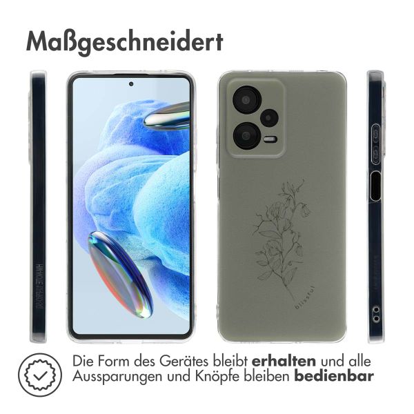 imoshion Design Hülle für das Xiaomi Redmi Note 12 Pro - Floral Green