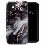 Selencia Vivid Back Cover für das iPhone 11 - Chic Marble Black