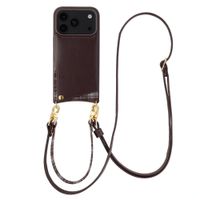 Selencia Nova HandyHülle mit Kordel und Kartenhalter Apple iPhone 18 Pro / 17 Pro - Checks