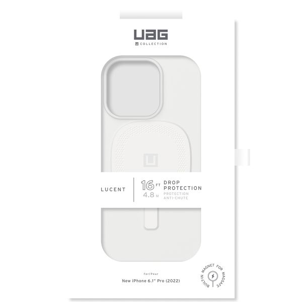 UAG Lucent 2.0 Backcover MagSafe für das iPhone 14 Pro - Marshmallow