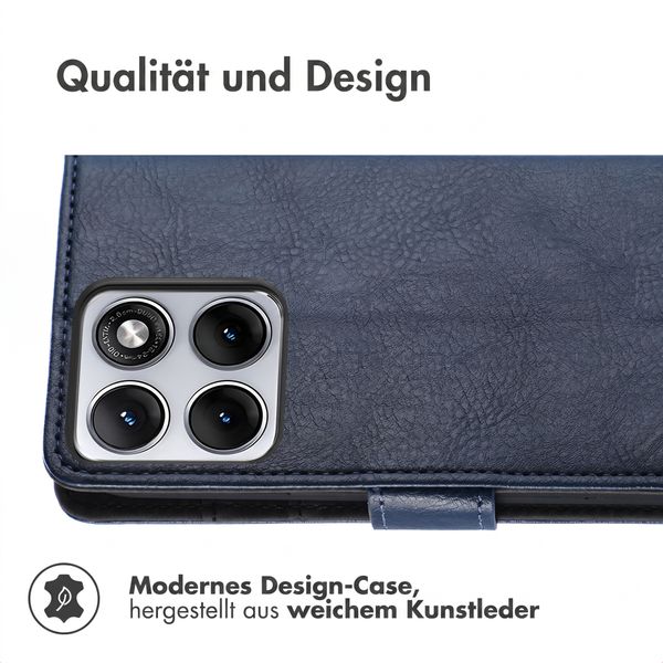 imoshion Luxuriöse Klapphülle Motorola Edge 70 Fusion - Dunkelblau
