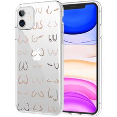 imoshion Design Hülle für das iPhone 11 - Boobs all over - Transparent