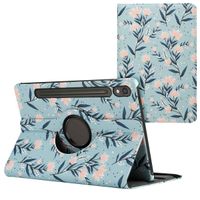 imoshion 360° drehbare Design Klapphülle Samsung Galaxy Tab S9 11.0 Zoll - Flowers
