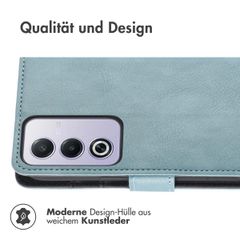 imoshion Luxuriöse Klapphülle Oppo A80 5G - Hellblau
