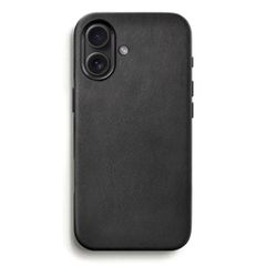 Woodcessories Bio Leather Case MagSafe für das iPhone 16 - Black