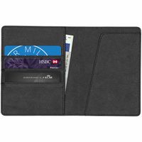 Selencia Passhülle - Kunstlederhülle für deinen Reisepass - Art Wave Black