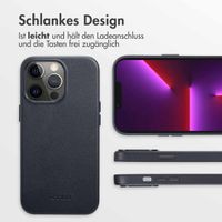 Accezz MagSafe Leather Backcover Apple iPhone 13 Pro - Onyx Black