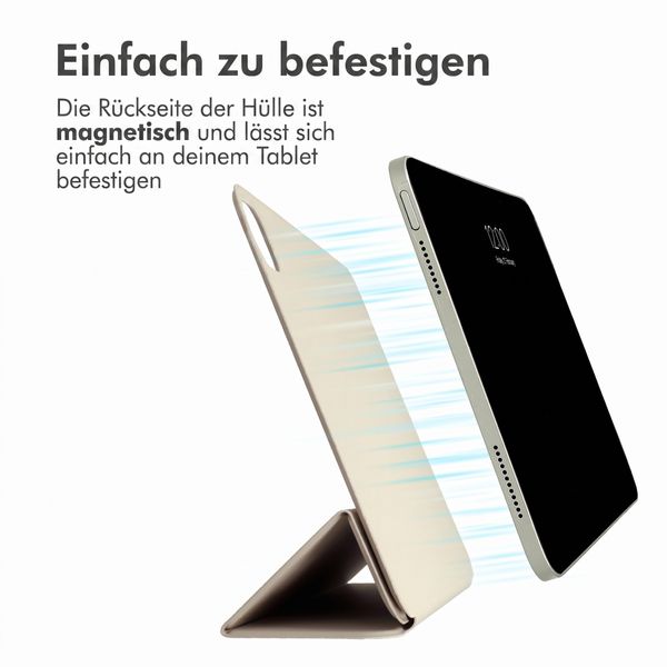 imoshion Magnetic Klapphülle Apple iPad 11 (2025) 11 Zoll A16 / iPad 10 (2022) 10.9 Zoll - Beige