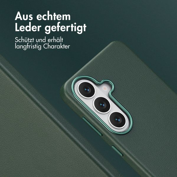 Accezz MagSafe Leather Backcover Samsung Galaxy S26 Plus - Cedar Green