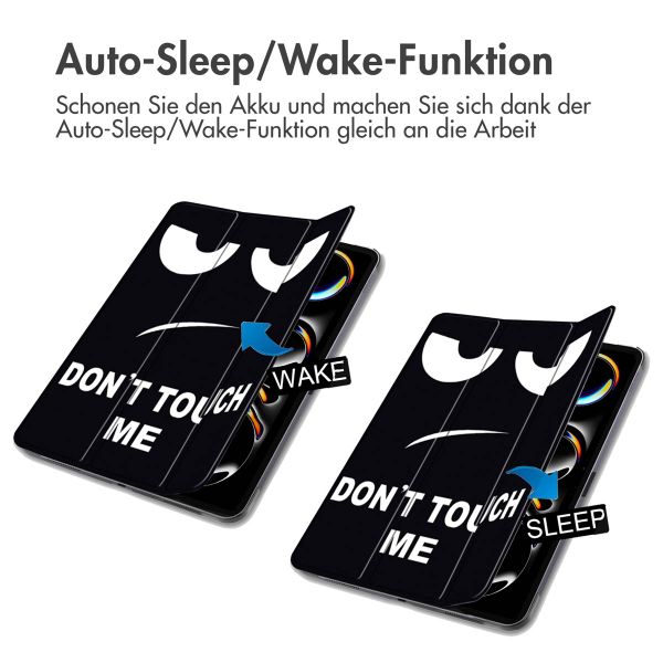 imoshion Design Trifold Klaphülle Apple iPad Pro 11 (2024) M4 - Don't touch