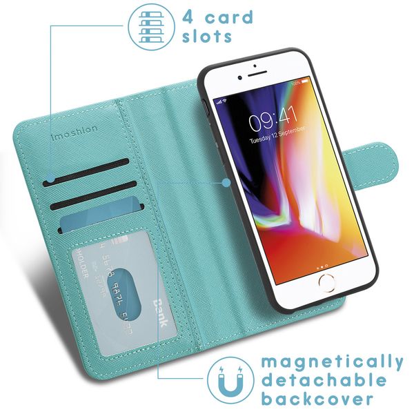 imoshion Luxuriöse Portemonnaie-Klapphülle Apple iPhone SE (2022 / 2020) 8 / 7