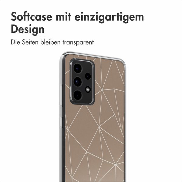 imoshion Design Hülle Samsung Galaxy A52(s) (5G/4G) - Graphic Lines Beige