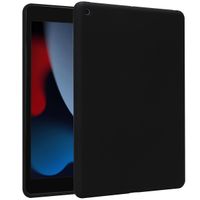 Accezz Liquid Silicone Back Cover Apple iPad 9 (2021) 10.2 Zoll / iPad 8 (2020) 10.2 Zoll / iPad 7 (2019) 10.2 Zoll - Schwarz