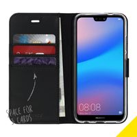 Accezz Wallet TPU Klapphülle Huawei P20 Lite - Schwarz