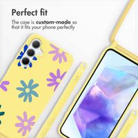 imoshion SilikonHülle design mit Band Samsung Galaxy A55 - Yellow Flower Distance
