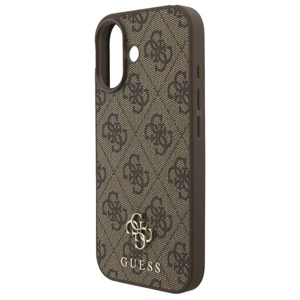 Guess 4G Metal Logo Back Cover MagSafe Apple iPhone 17 - Braun