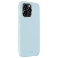 Holdit Silicone Case für das iPhone 15 Pro Max - Mineral Blue