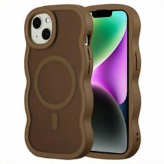 Selencia Wavy Backcover mit MagSafe Apple iPhone 14 / 13 - Mocha Brown