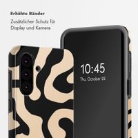 Selencia Vivid Back Cover Samsung Galaxy A36 / A56 - Art Wave Black