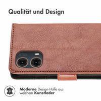 imoshion Luxuriöse Klapphülle Motorola Moto G85 - Braun