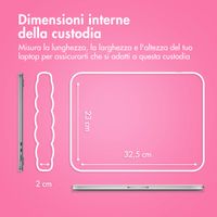 imoshion Puffer Laptop Hülle 13-14 Zoll - Laptop Sleeve - Hot Pink