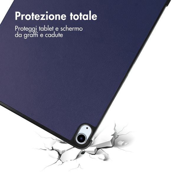 imoshion Trifold Klapphülle Apple iPad Air 13 Zoll (2026) M4 / (2025) M3 / (2024) M2 - Dunkelblau