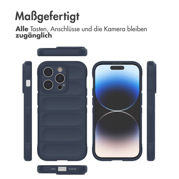 imoshion EasyGrip Back Cover für das iPhone 14 Pro - Dunkelblau