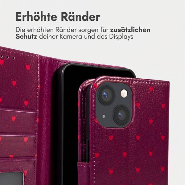 imoshion Design Klapphülle Apple iPhone 13 - Crush Check Coral Dust