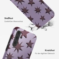Selencia Vivid Back Cover Samsung Galaxy A55 - Stars Plum Lilac