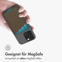 Accezz Lederkartenhalter - Geeignet für MagSafe und Qi2 - Coffee Brown