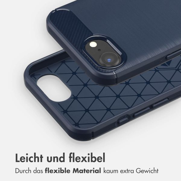 imoshion Brushed Back Cover für das iPhone SE 4 - Dunkelblau