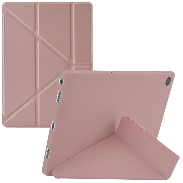 imoshion Origami Klapphülle für das Lenovo Tab M10 Plus (3rd gen) - Rose Gold