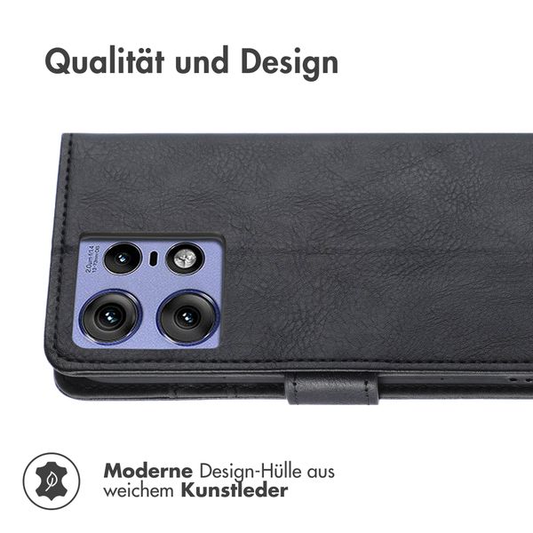 imoshion Luxuriöse Klapphülle Motorola Edge 50 Pro - Schwarz