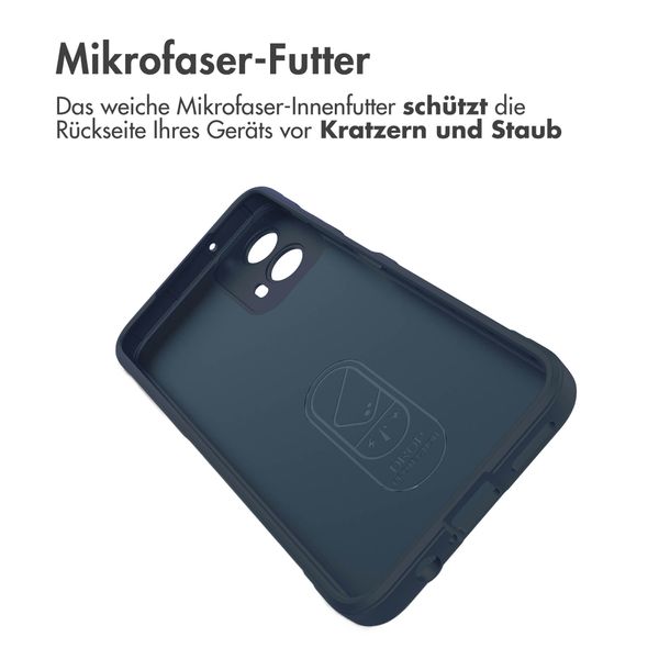 imoshion EasyGrip Back Cover für das Motorola Moto G34 - Dunkelblau