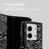 imoshion Design Klapphülle für das Xiaomi Redmi Note 13 (5G) - Black And White