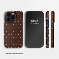 Selencia Vivid Back Cover Apple iPhone 14 Pro - Happy Dots Chocolate