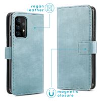 imoshion Luxuriöse Klapphülle Samsung Galaxy A72 - Hellblau