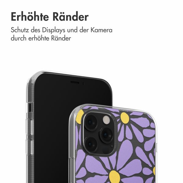 imoshion  Design Hülle für das iPhone 12 (Pro) - Tropical Violet Flowers Connect